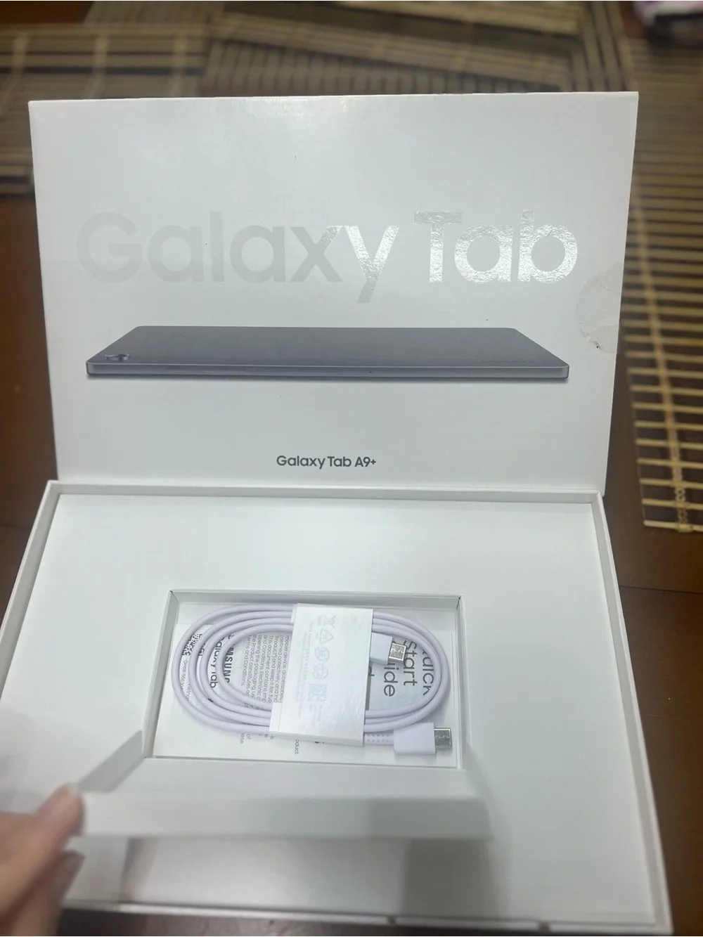 Samsung Galaxy Tab A9+ Silver Finish Tablet with Box